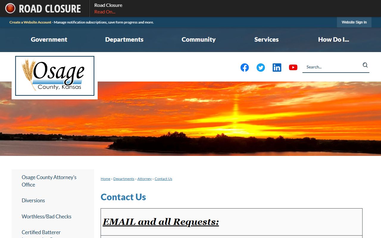 Osage County Clerk of the District Court courthouse office distinction