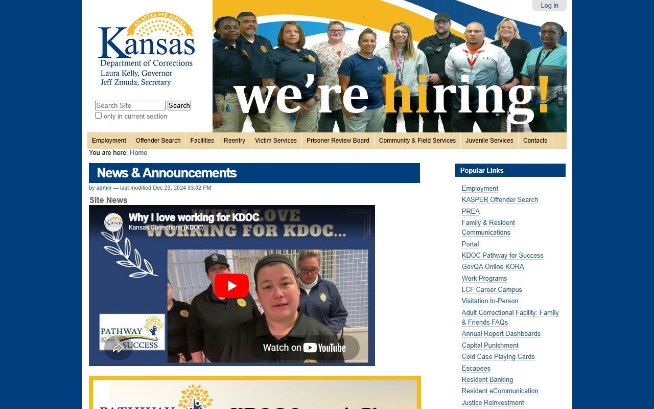 Osage County court records and Kansas corrections record distinction