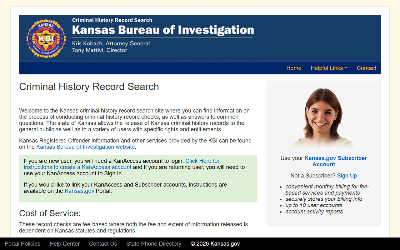 Osage County criminal court records KBI criminal history search