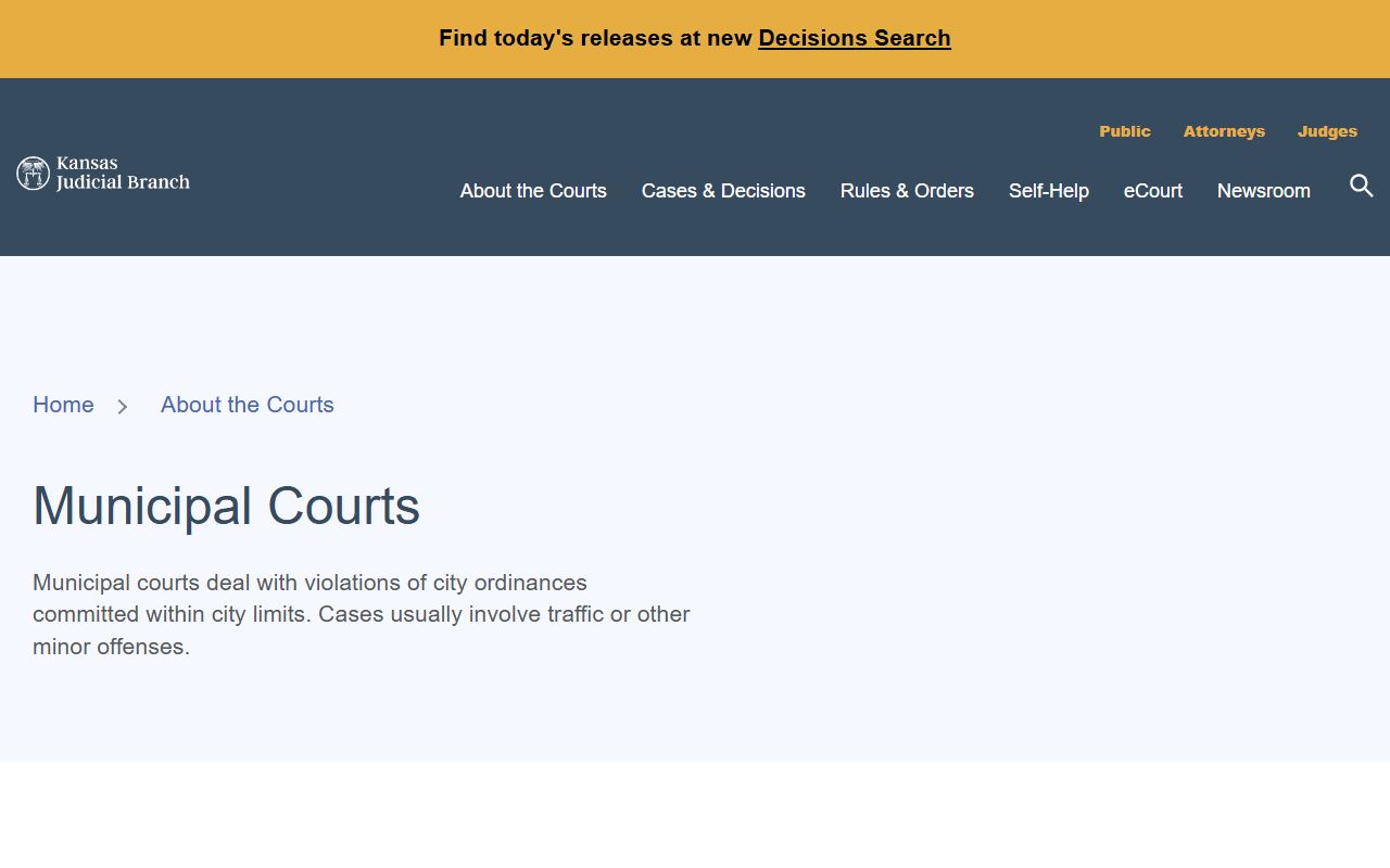 Osage County District Court and municipal court distinction